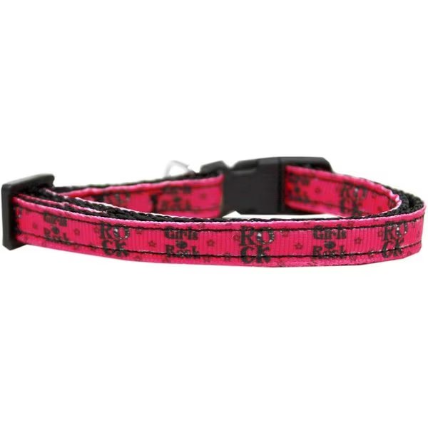 Girls Rock Nylon Ribbon Dog Collar Extra Small, Mirage Pet Products, Mfr#: 125-064 XS
